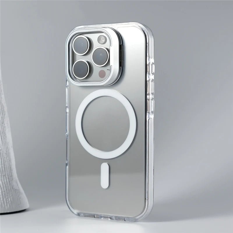 Transparent iPhone Case with MagSafe and reclining stand