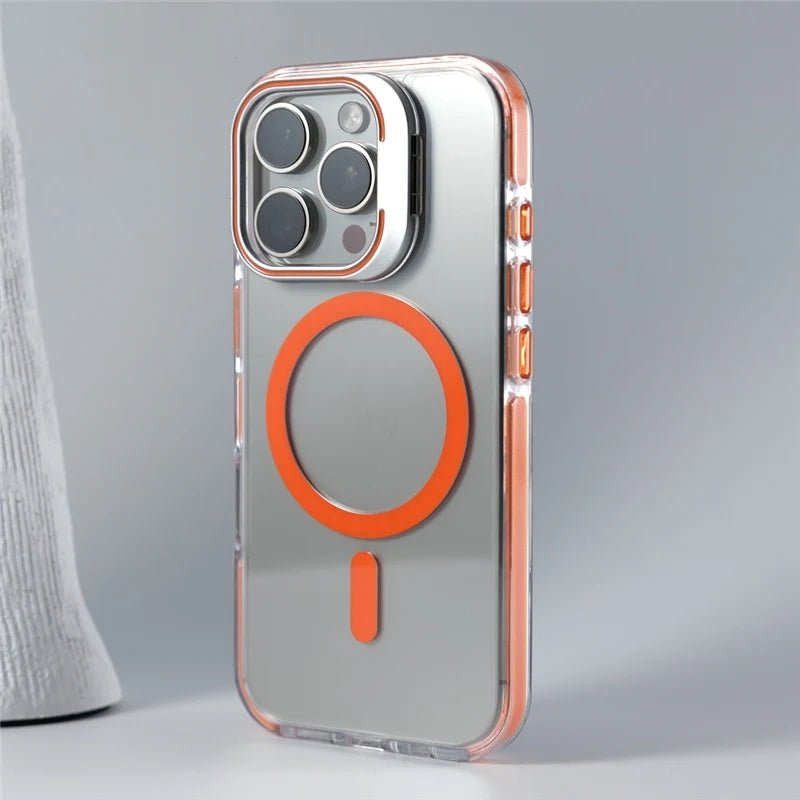 Transparent iPhone Case with MagSafe and reclining stand