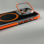 Transparent iPhone Case with Carbon Fiber and MagSafe Charging