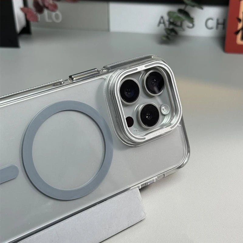 Minimalist Transparent iPhone Case with MagSafe Charging
