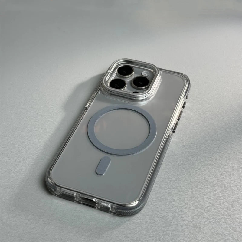 Minimalist Transparent iPhone Case with MagSafe Charging
