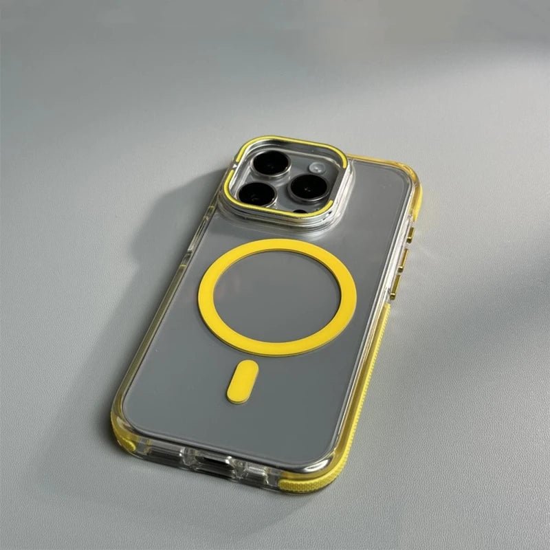 Minimalist Transparent iPhone Case with MagSafe Charging