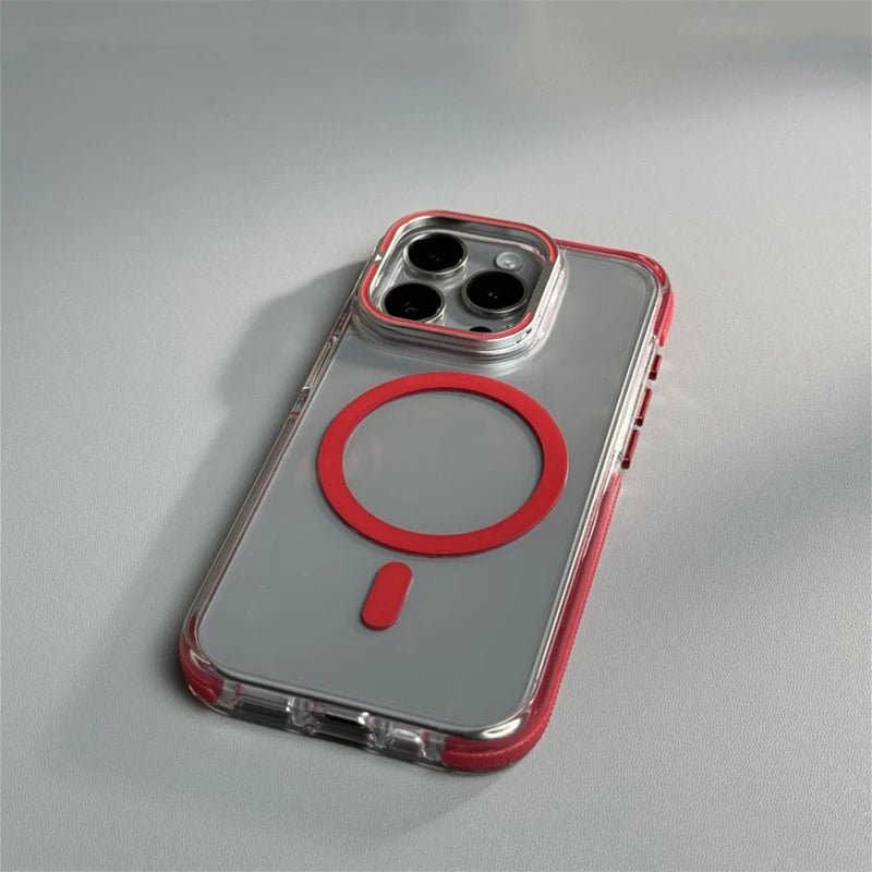 Minimalist Transparent iPhone Case with MagSafe Charging