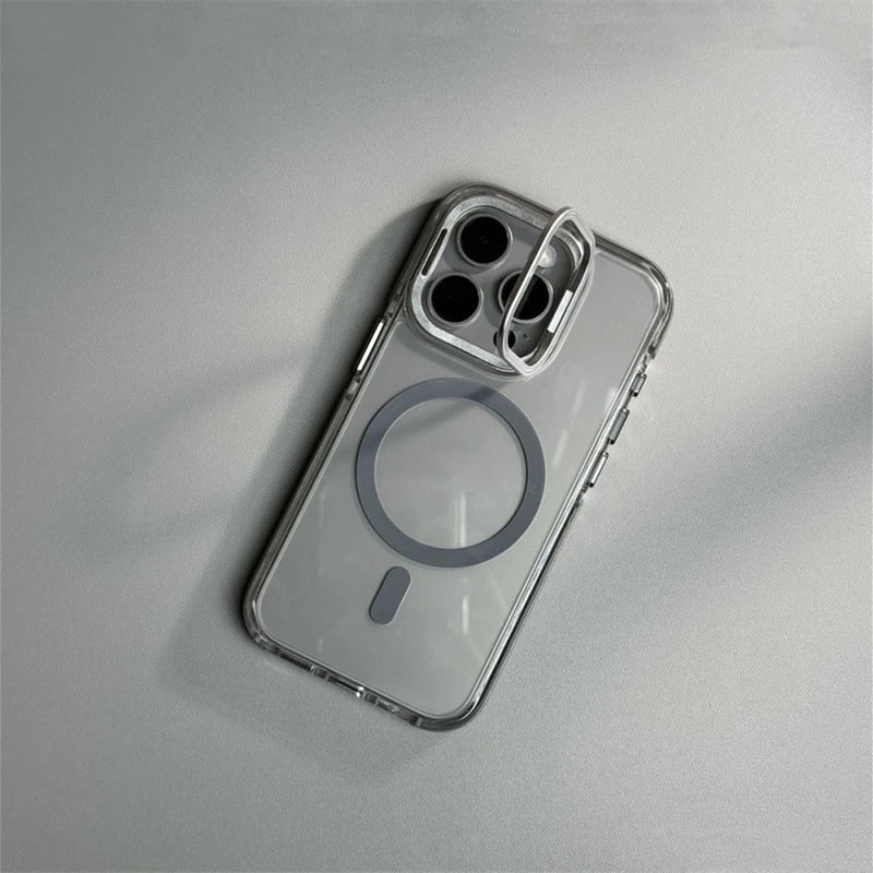Minimalist Transparent iPhone Case with MagSafe Charging