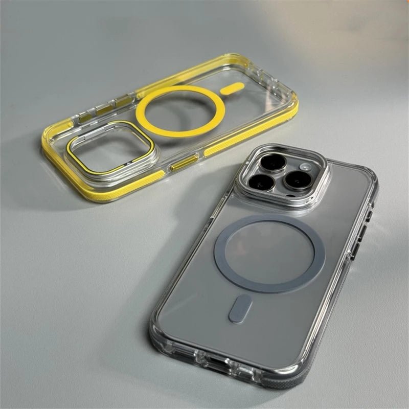Minimalist Transparent iPhone Case with MagSafe Charging