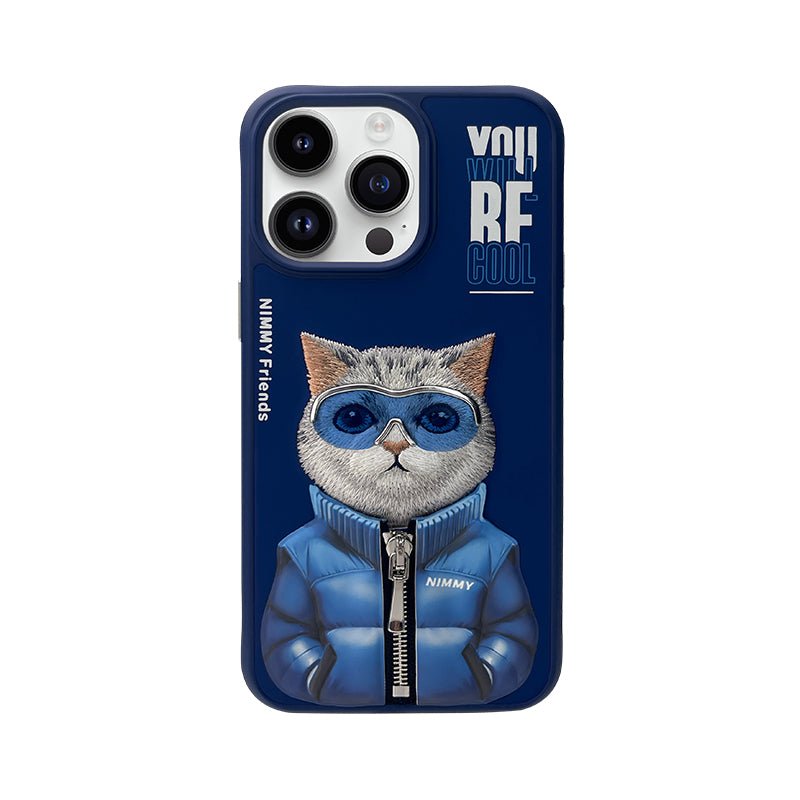 Premium iPhone Case with Realistic Animals in manual embroidery