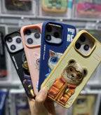 Premium iPhone Case with Realistic Animals in manual embroidery