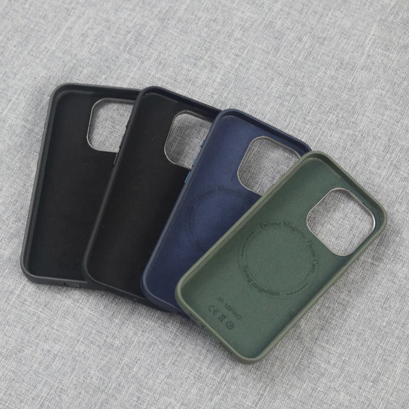 Embossed Leather iPhone Case with MagSafe Charging