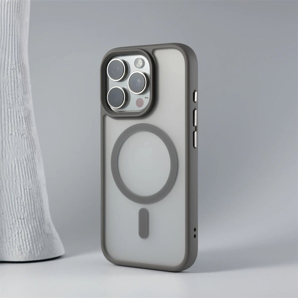 Minimalist Matte Effect iPhone Case with MagSafe Charging
