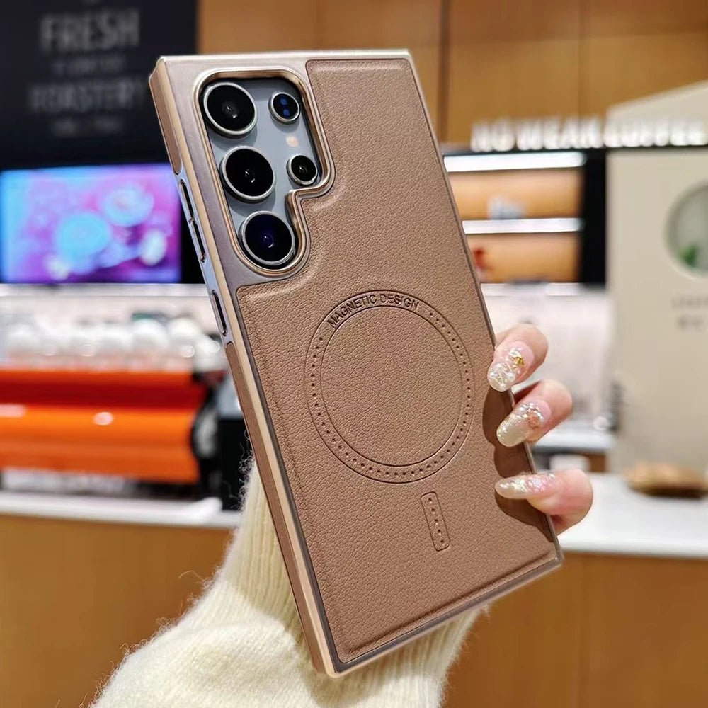 Samsung Leather Case with Wireless Charging
