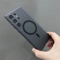 Matte Transparent Samsung Case with MagSafe Charging
