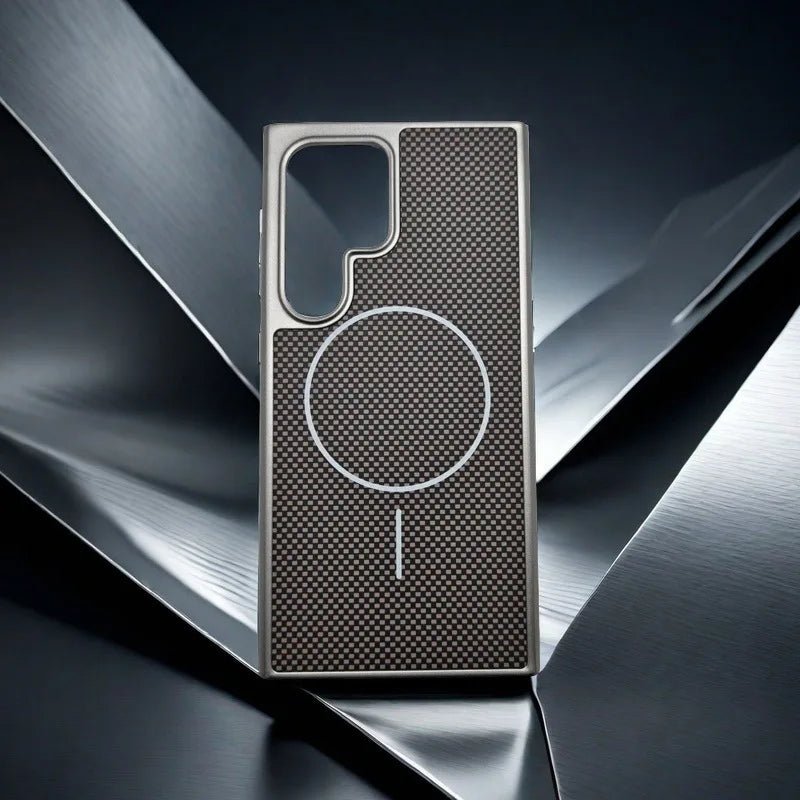 Samsung Luxury Carbon Case with MagSafe Charging