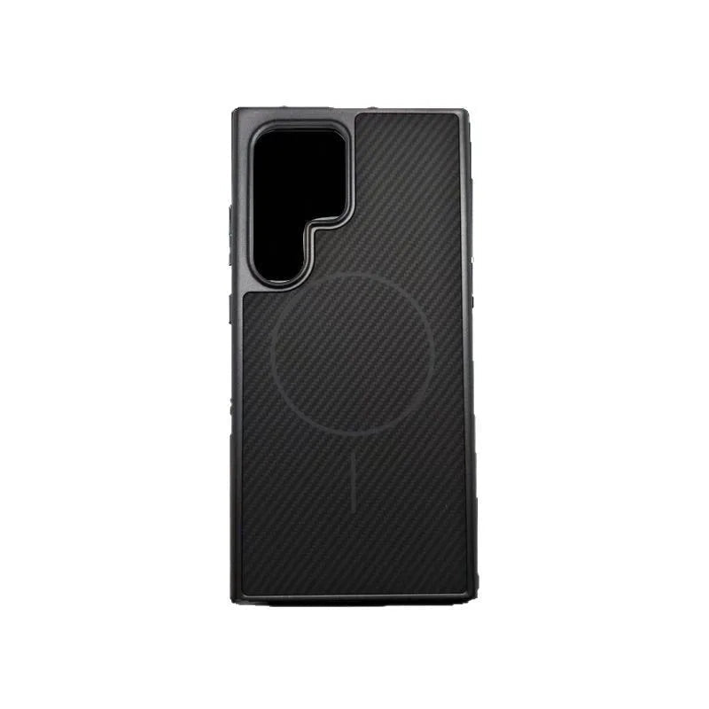 Samsung Luxury Carbon Case with MagSafe Charging