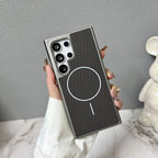 Samsung Luxury Carbon Case with MagSafe Charging