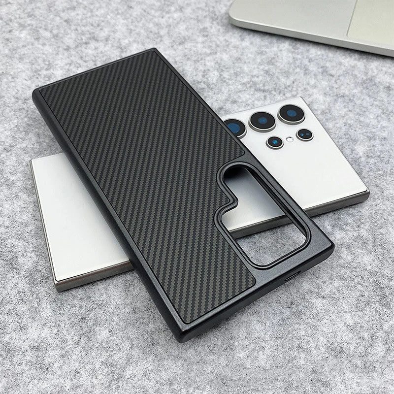 Samsung Luxury Carbon Case with MagSafe Charging