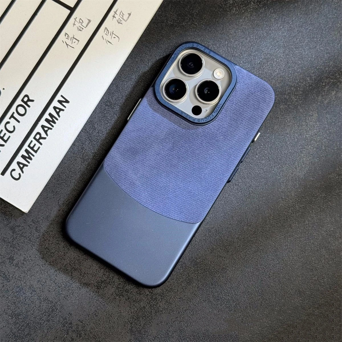Minimalist iPhone Case in Flannel Fabric
