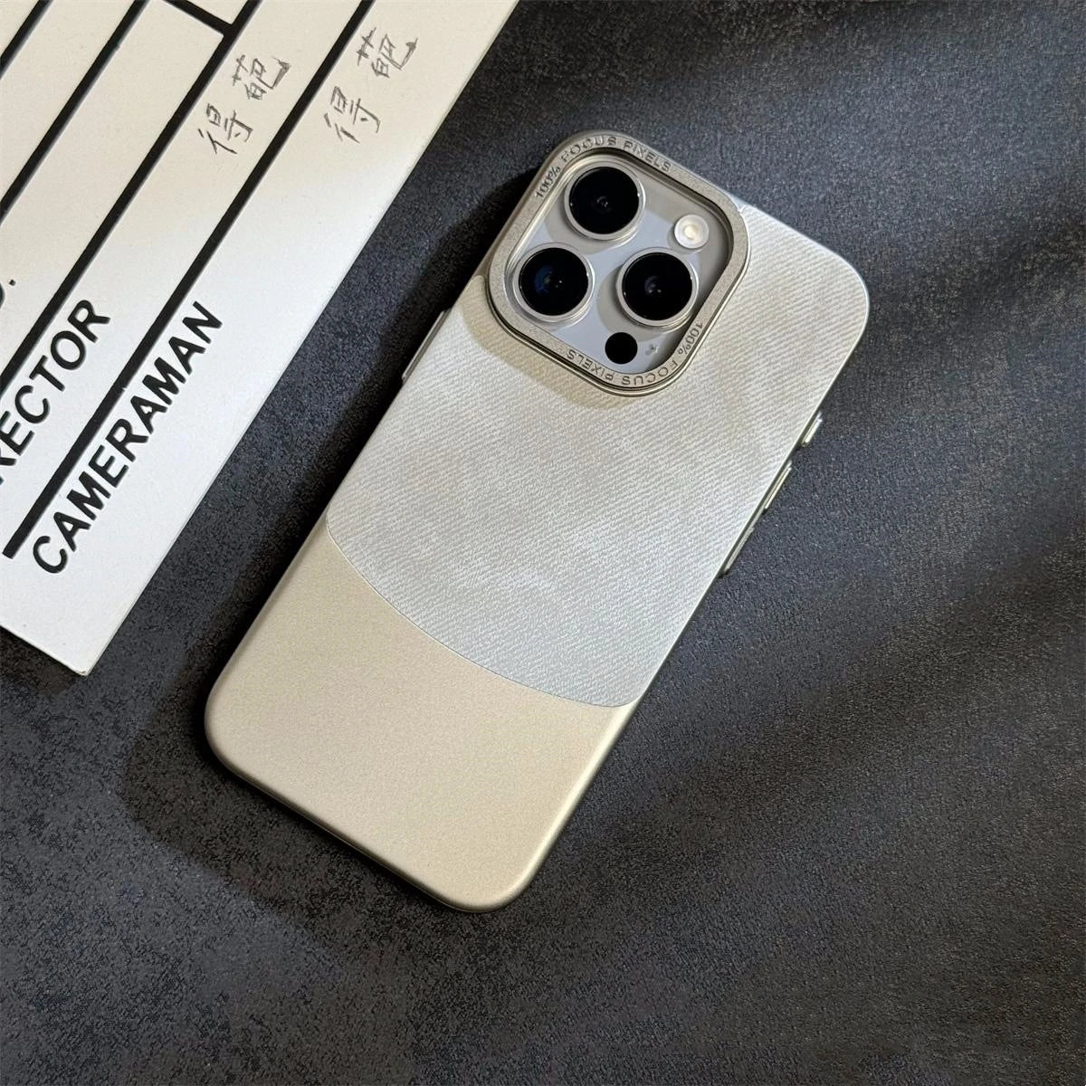 Minimalist iPhone Case in Flannel Fabric