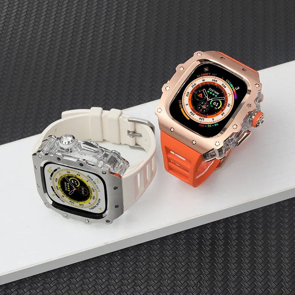 Stainless Steel Apple Watch Case with Bracelet