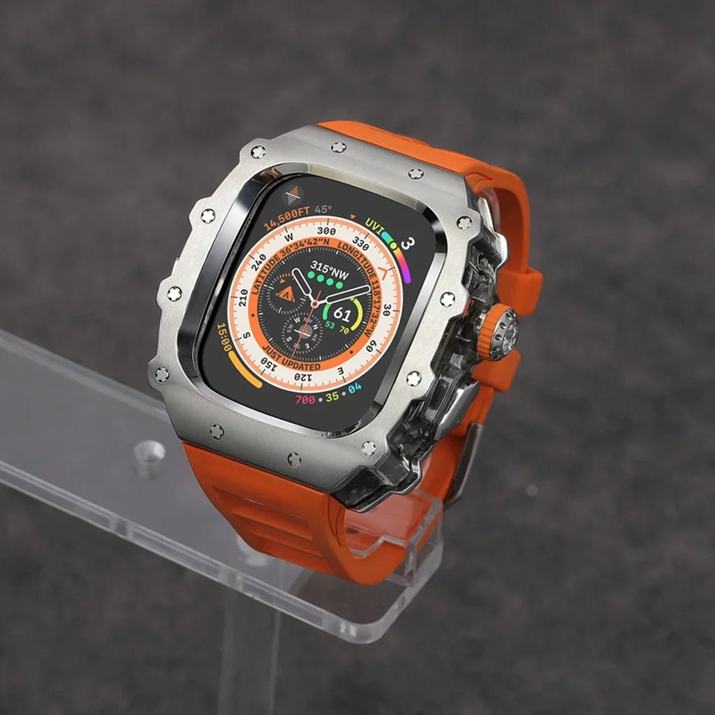 Stainless Steel Apple Watch Case with Bracelet