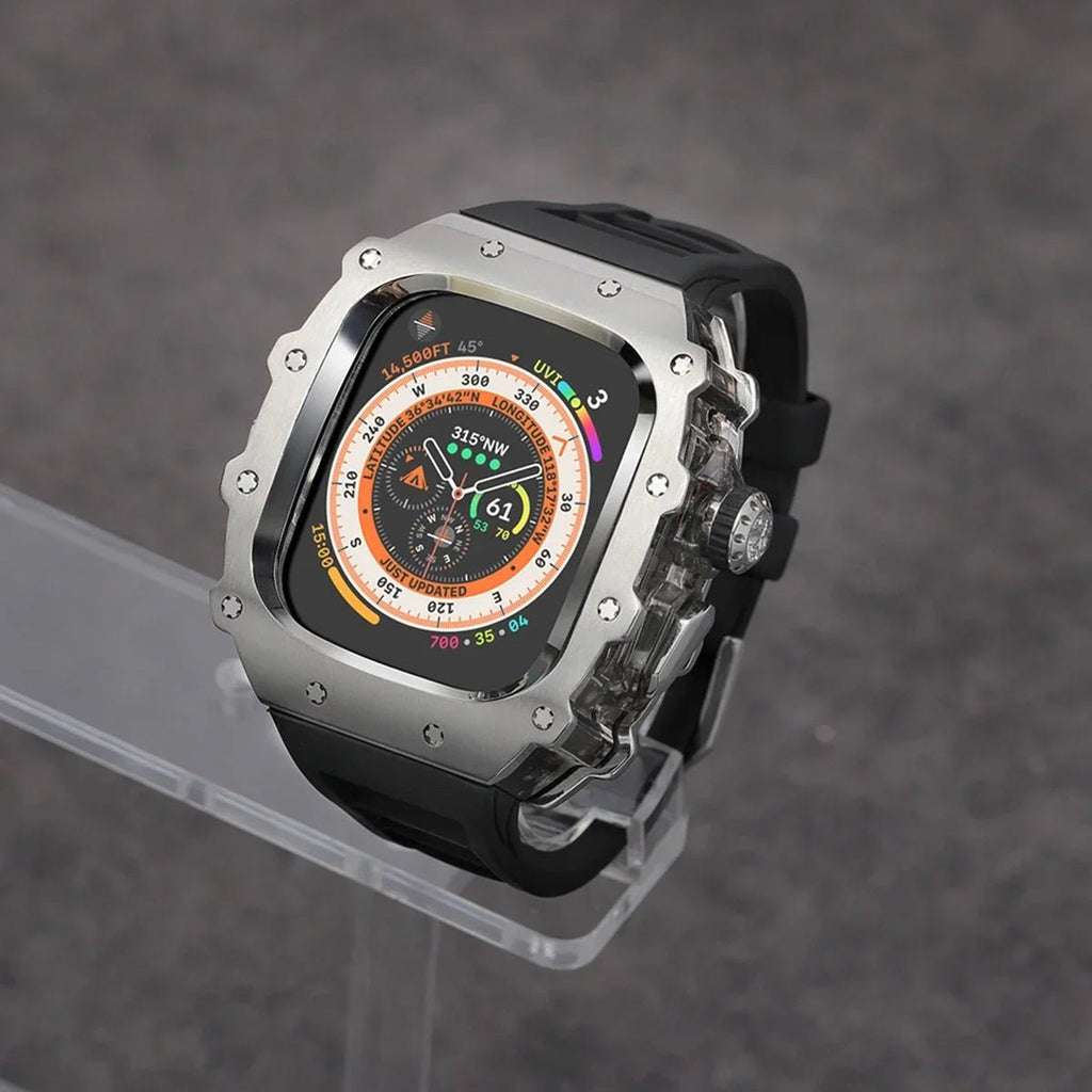Stainless Steel Apple Watch Case with Bracelet