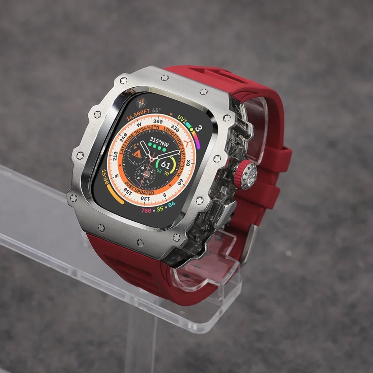 Stainless Steel Apple Watch Case with Bracelet