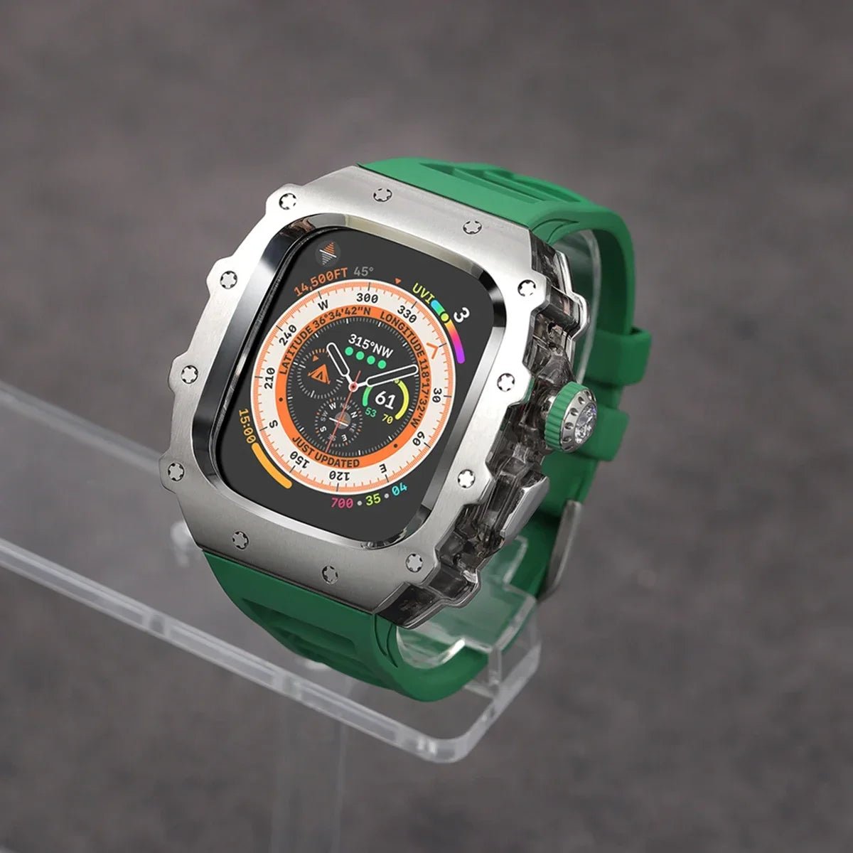 Stainless Steel Apple Watch Case with Bracelet