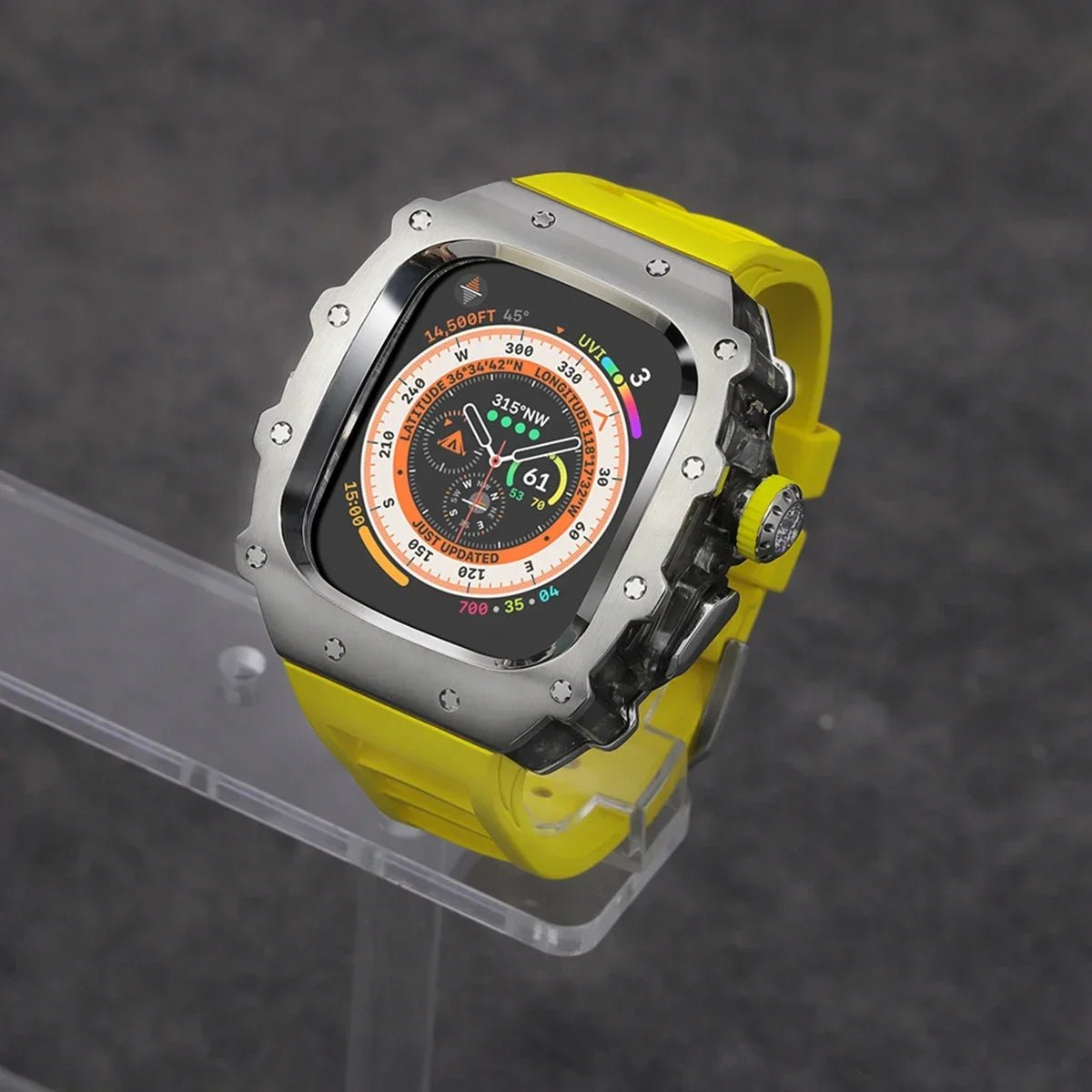 Stainless Steel Apple Watch Case with Bracelet