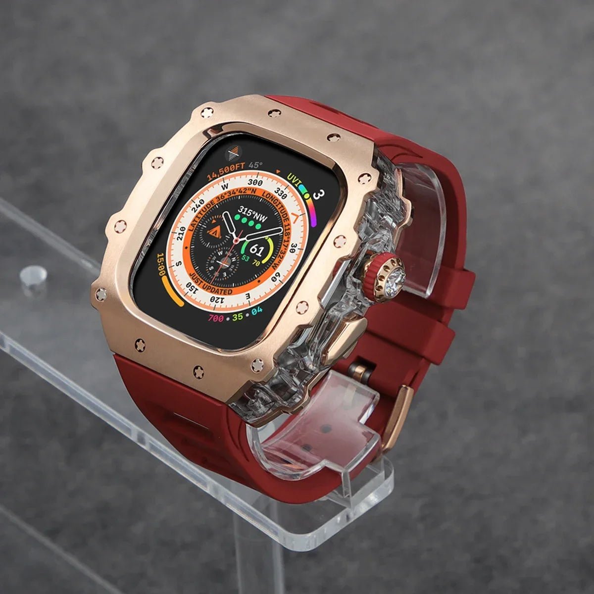 Stainless Steel Apple Watch Case with Bracelet