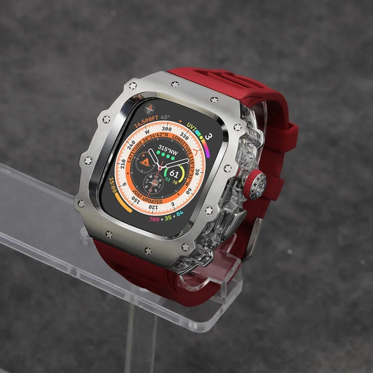 Stainless Steel Apple Watch Case with Bracelet