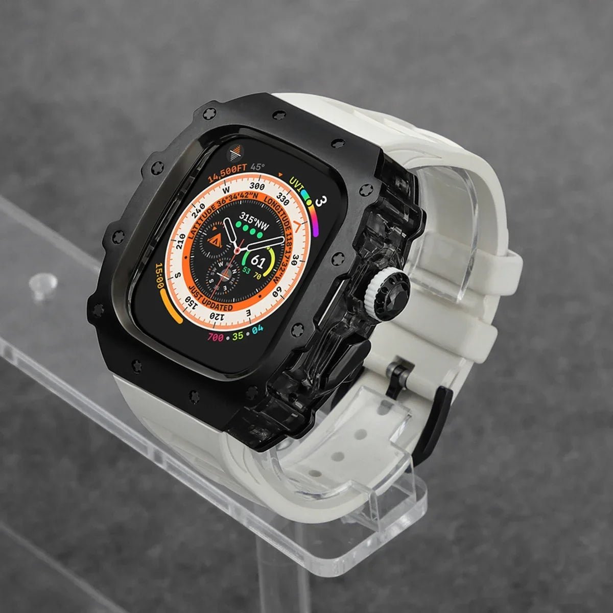 Stainless Steel Apple Watch Case with Bracelet