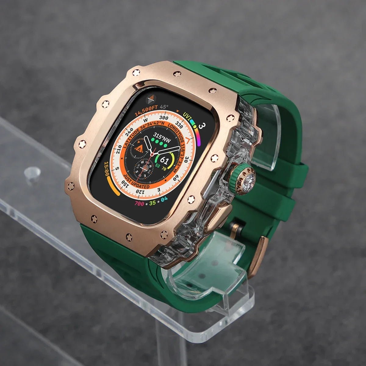 Stainless Steel Apple Watch Case with Bracelet