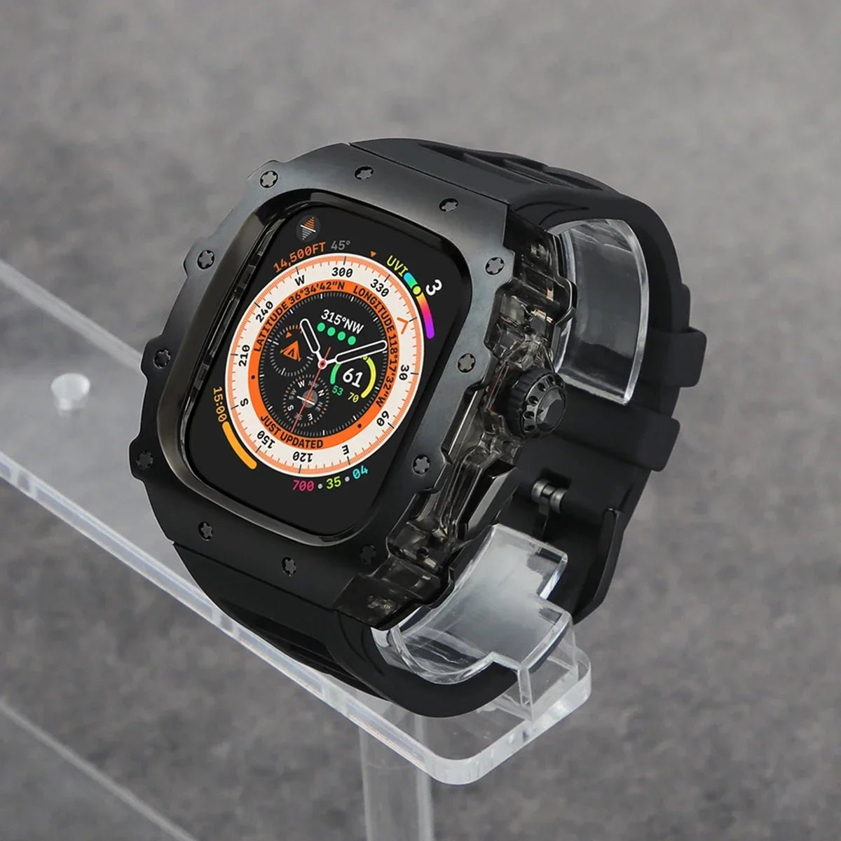 Stainless Steel Apple Watch Case with Bracelet