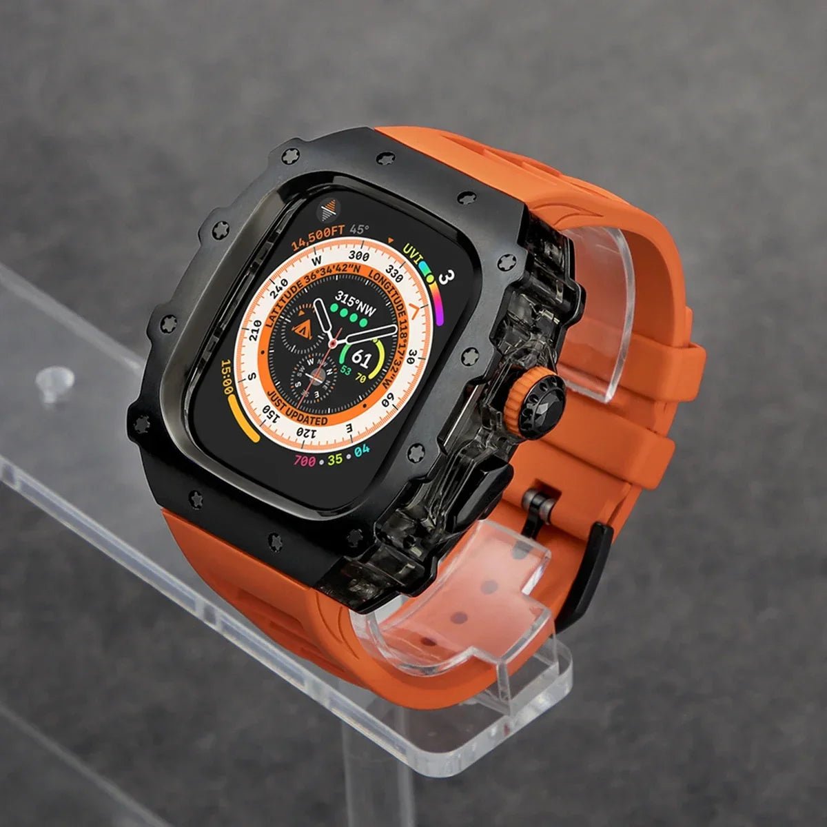 Stainless Steel Apple Watch Case with Bracelet