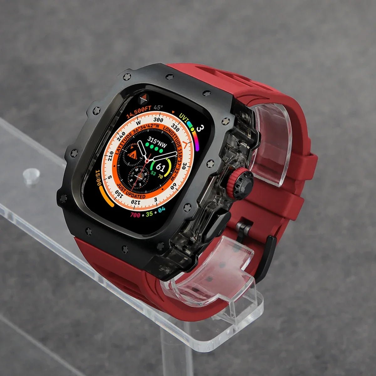 Stainless Steel Apple Watch Case with Bracelet