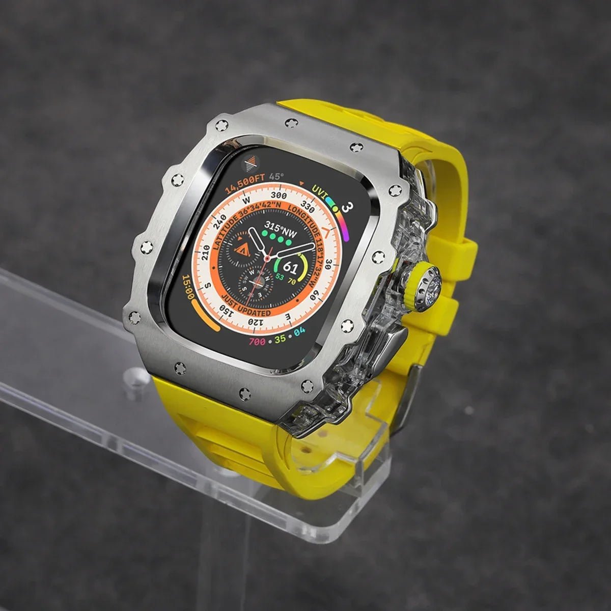 Stainless Steel Apple Watch Case with Bracelet