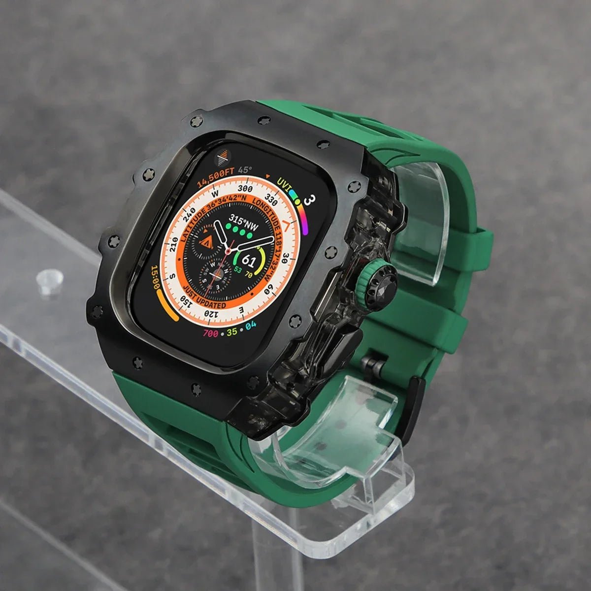 Stainless Steel Apple Watch Case with Bracelet