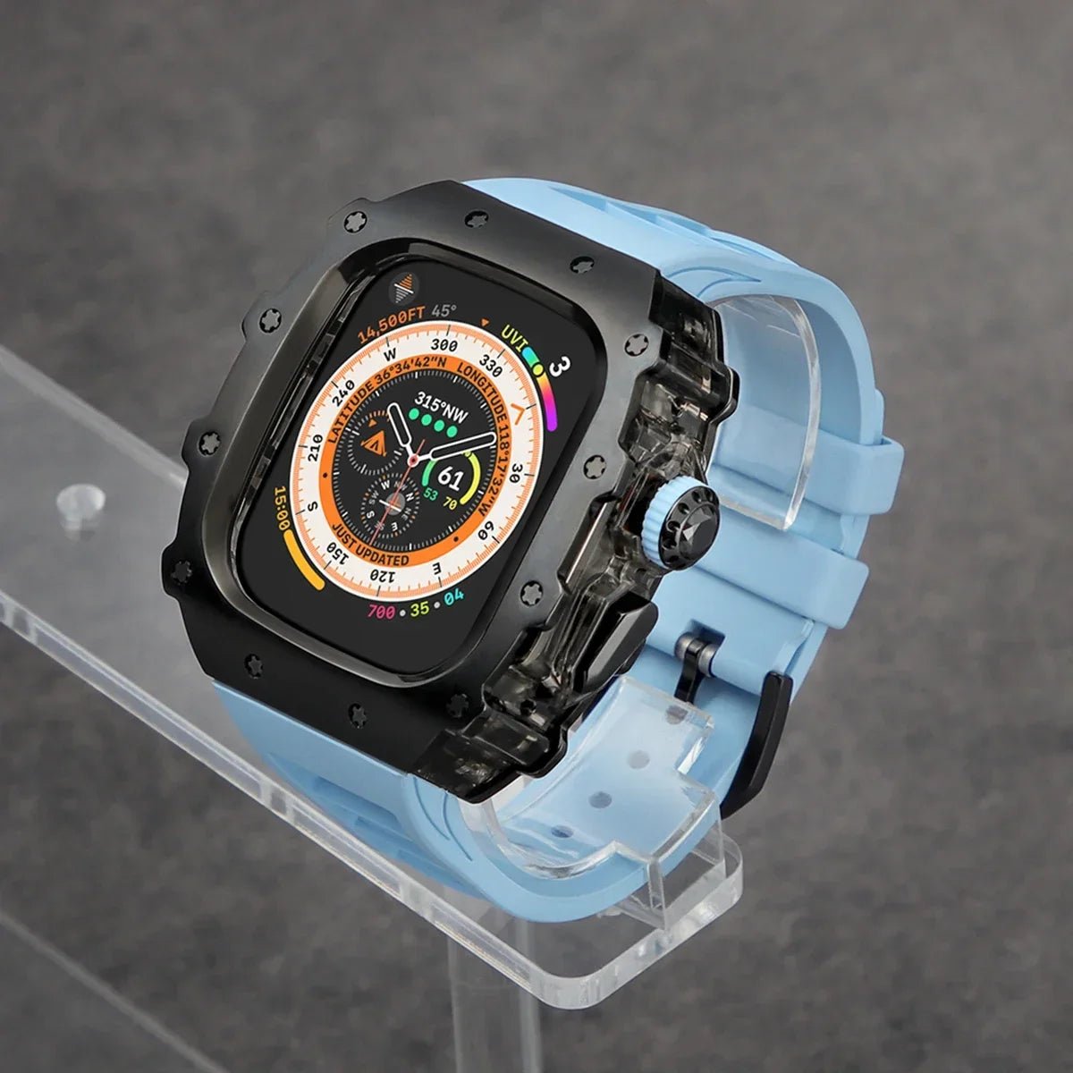 Stainless Steel Apple Watch Case with Bracelet