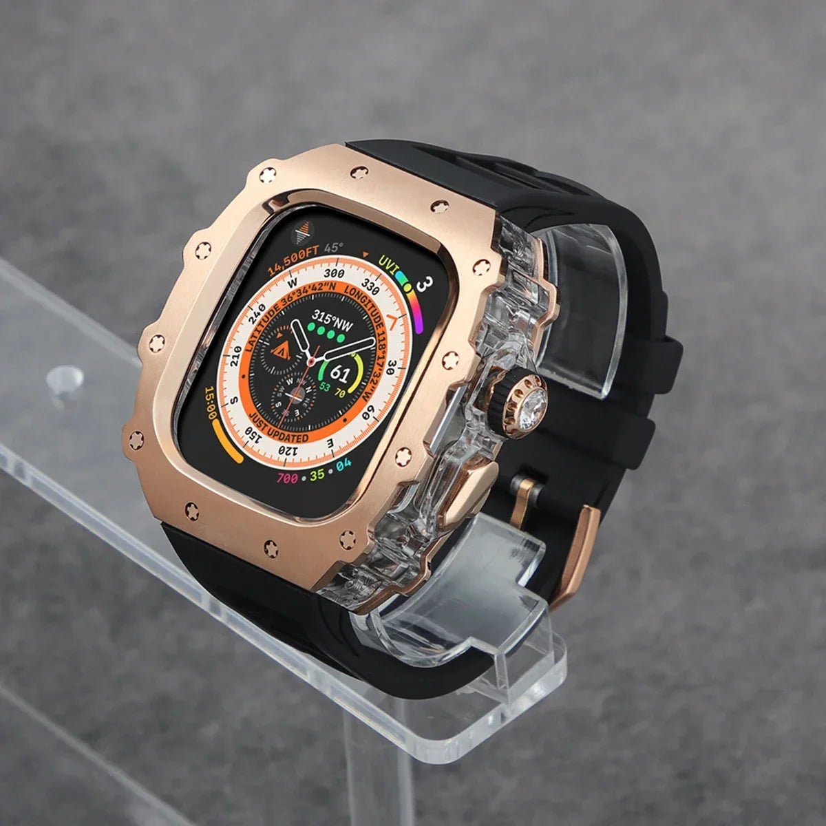 Stainless Steel Apple Watch Case with Bracelet
