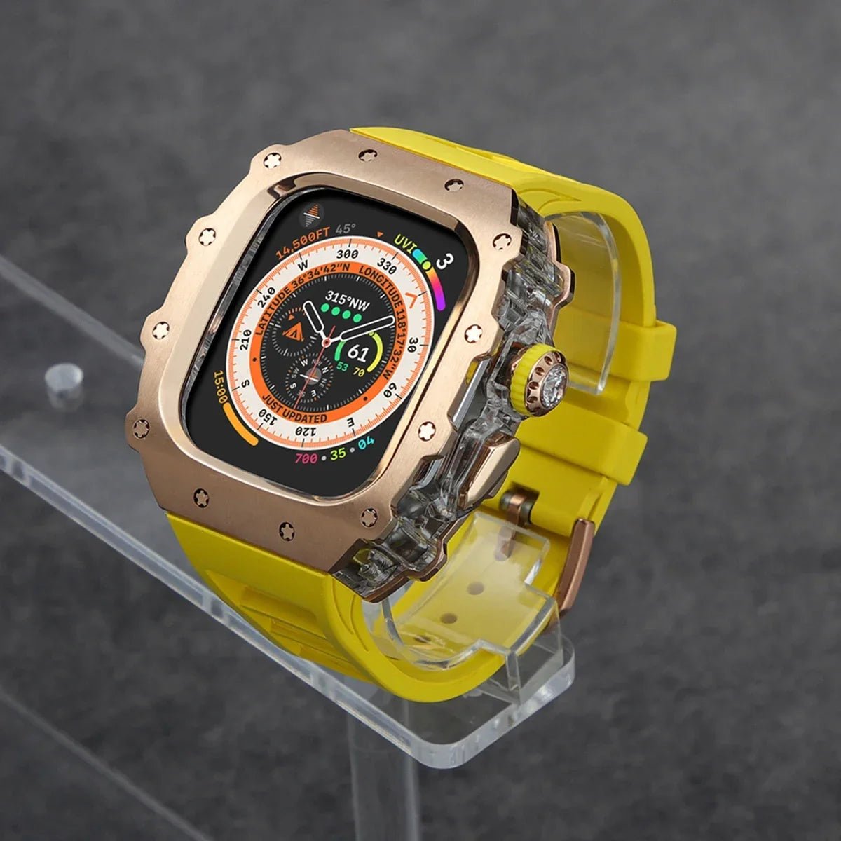 Stainless Steel Apple Watch Case with Bracelet