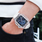 Transparent Apple Watch Case with Rubber Strap