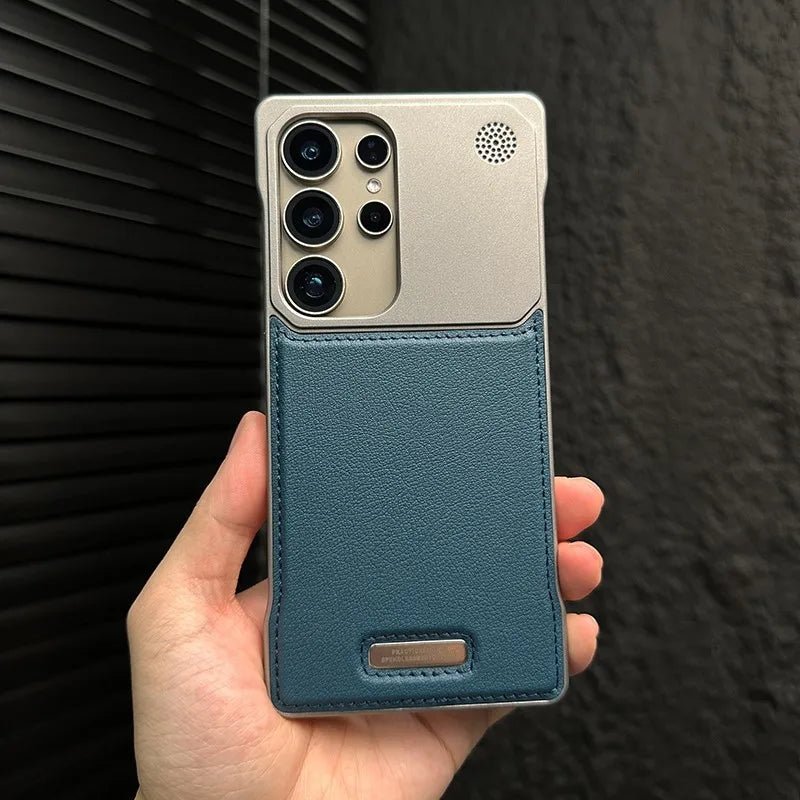 Minimalist Samsung Case in Anti-Impact Leather