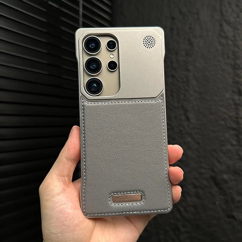 Minimalist Samsung Case in Anti-Impact Leather
