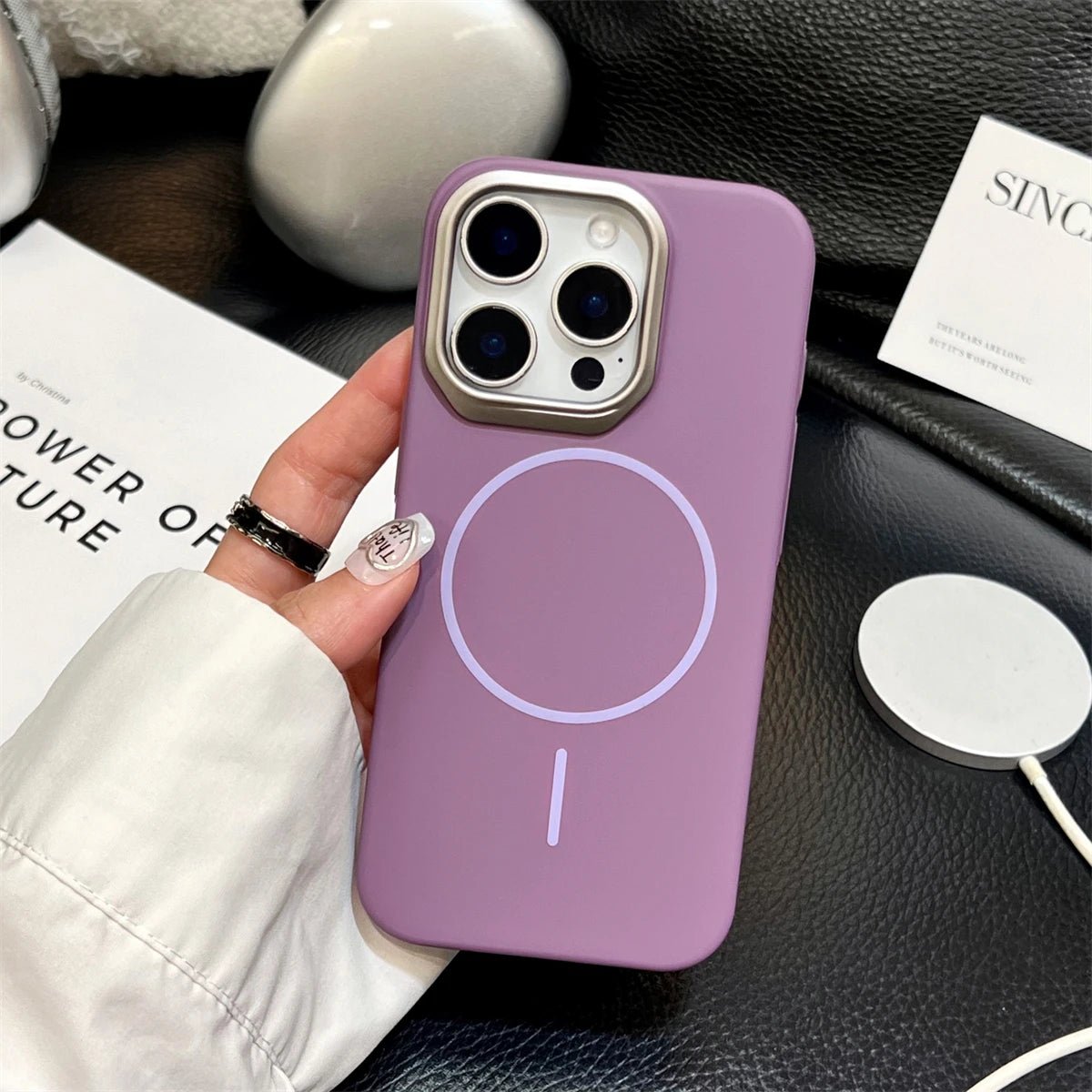 Matte iPhone Case with Metal Lens Protector