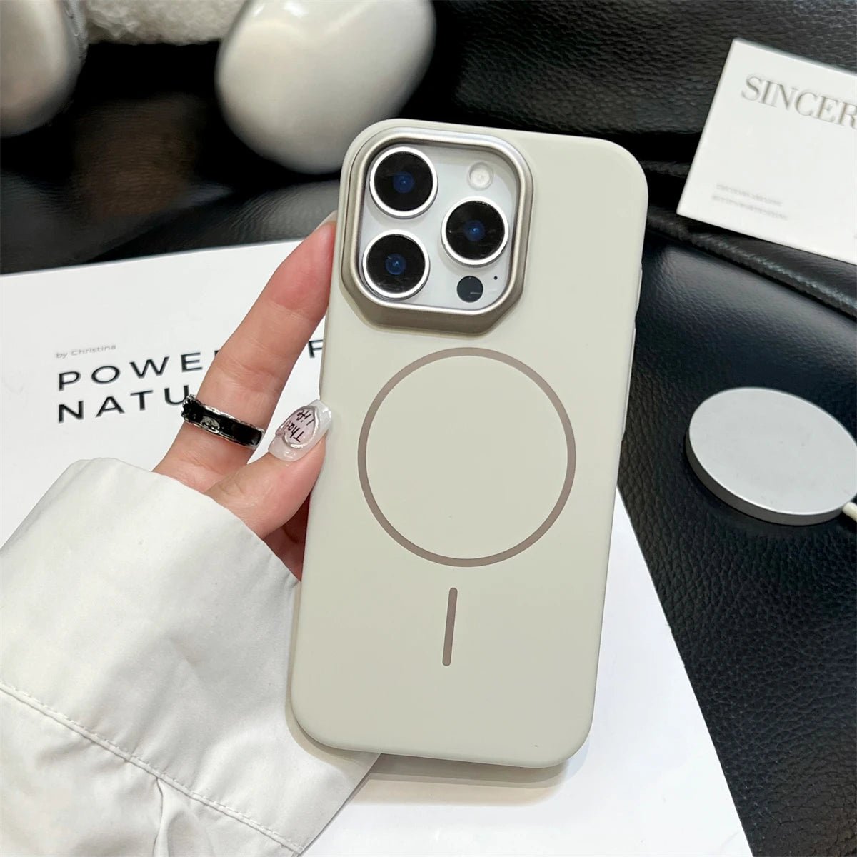 Matte iPhone Case with Metal Lens Protector