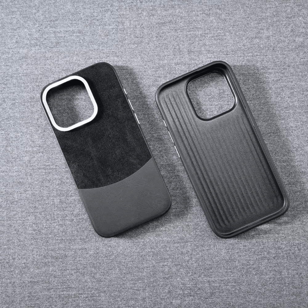 Minimalist iPhone Case in Flannel Fabric
