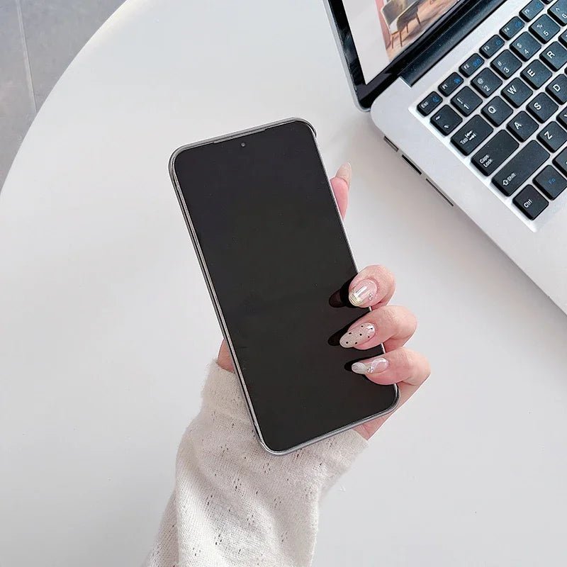 Minimalist Samsung Case in Wood-style Leather