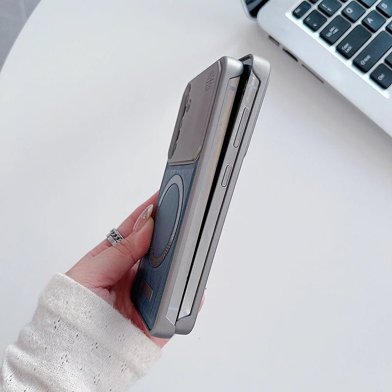 Minimalist Samsung Case in Wood-style Leather