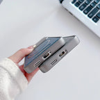 Minimalist Samsung Case in Wood-style Leather