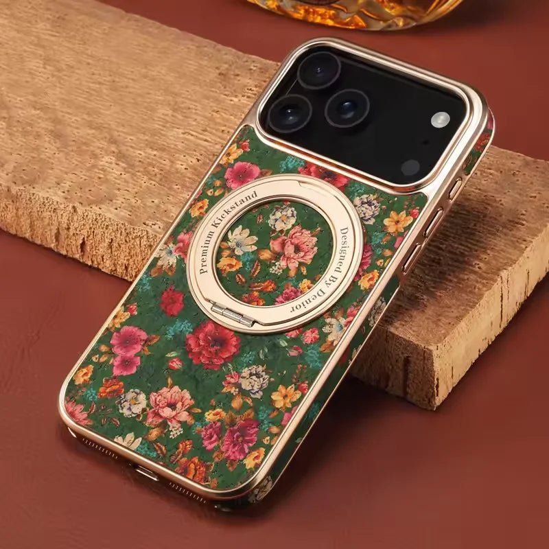 Floral Fabric iPhone Case with Rotating MagSage