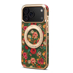Floral Fabric iPhone Case with Rotating MagSage